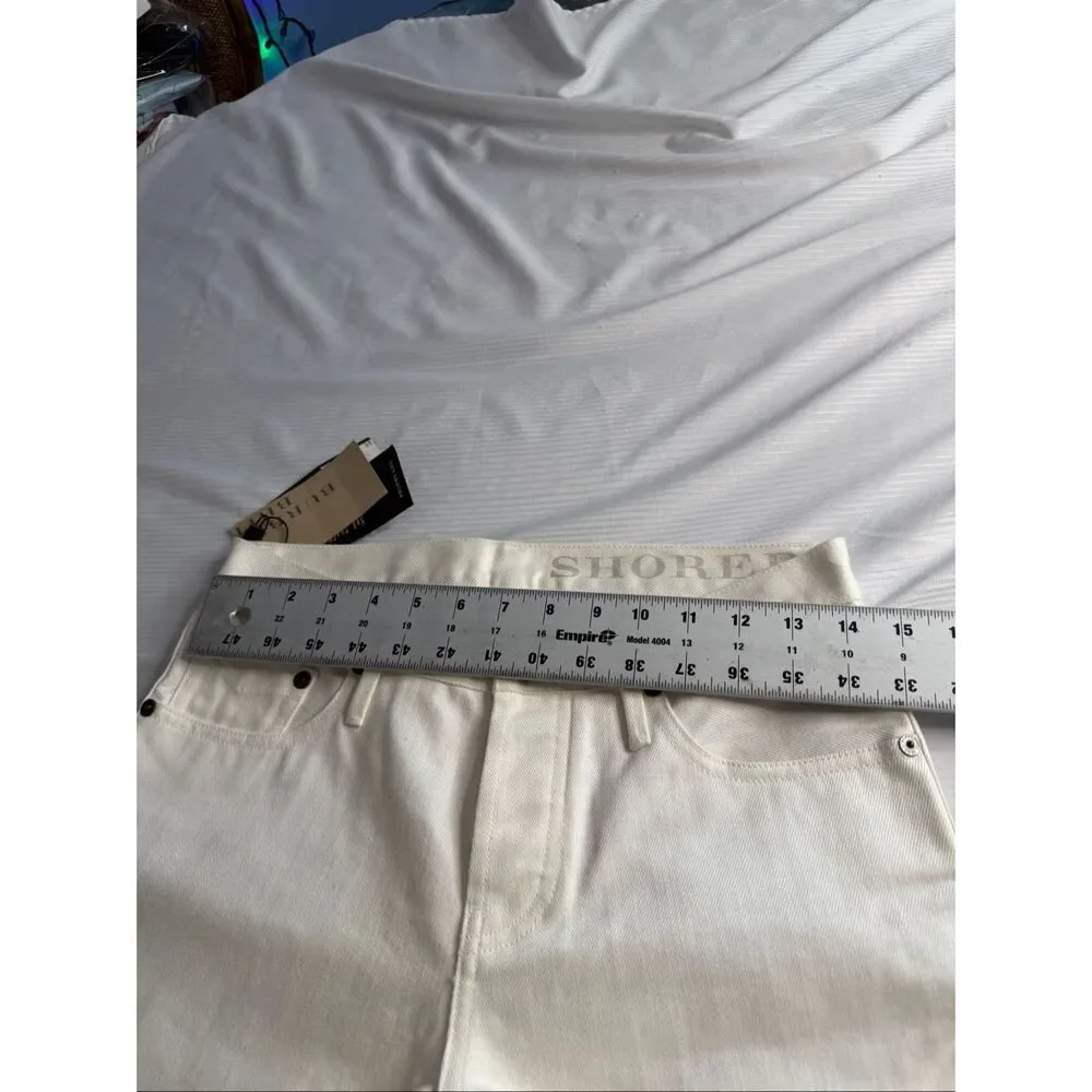 NWT Burberry Brit Shoreditch Skinny Leg White Denim Jeans Size 28 X 32 New
